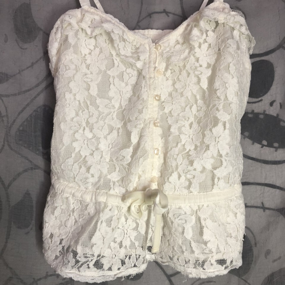 Abercrombie Kids Lace Top Medium - Picture 1 of 5